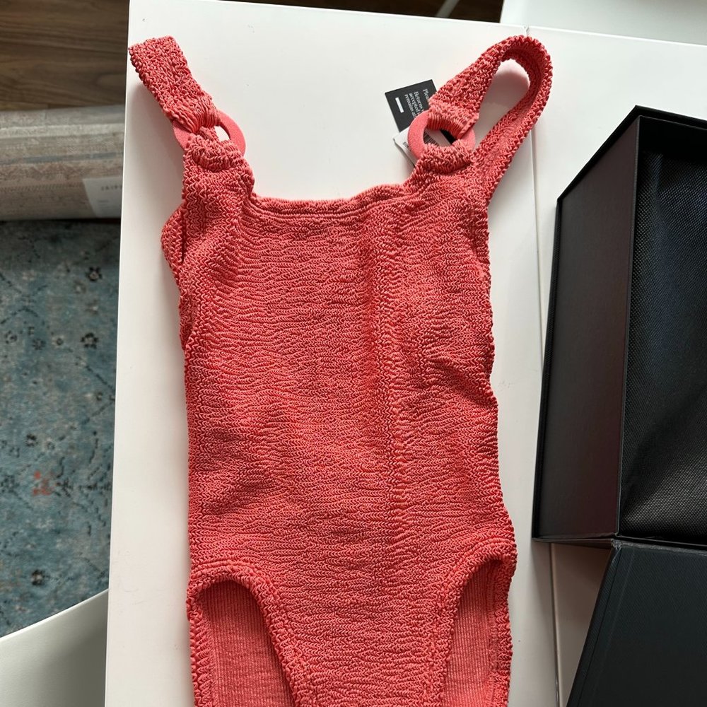 HUNZA G + Rose Inc Christy seersucker swimsuit